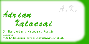 adrian kalocsai business card